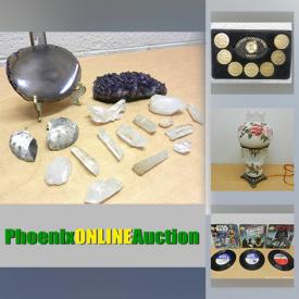 MaxSold Auction: This online auction features Carnival glass, Mickey Mouse collectibles, vintage pyrex, stamps, coins, Star Wars collectibles, Native American pottery, collector plates, sports cards, dog toys, coca-cola collectibles and much more!