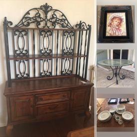 MaxSold Auction: This online auction features Solid Wood furniture including New Classic Furnishings brand and Broyhill. Vintage What-not shelves, TVs, Curio cabinets & China hutch, La-Z-Boy lift recliner, Sofa tables, Buffet sideboard, Lamps, Office furniture and much more!