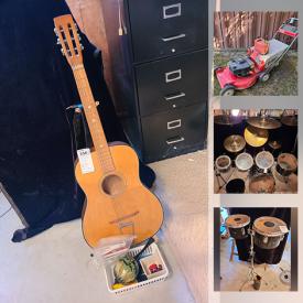 MaxSold Auction: This online auction features artworks, furniture, electronics, musical instruments, kitchenware, dishware, cookware, camping gear, Christmas decor, books, sporting good, portable stereo, Tv, DVDs, CDs, records, fire extinguishers, life jackets, pool rings, Hockey and ping pong table, lawnmower, tool chest, exercise bike, wringer washer, bike, automotive supplies, hardware, hand and power tools, toolboxes, ladders, yard tools, toys, games and much more.