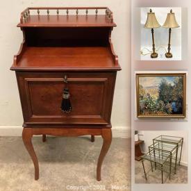 MaxSold Auction: This online auction features MCM Teak Furniture, Antique Furniture, Exercise equipment, Toys, Stone Bookends, Noritake China, Area Rugs, Collectible Teacups, Satsuma Vase, Sasaki Stemware, Ladies Evening Wear, Leather Jackets, Swarovski Crystal Figurines and much more!