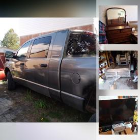 MaxSold Auction: This online auction features Dodge Truck, Utility Trailer, Stereo Components, Violin, Small Kitchen Appliances, Chest Freezer, Asian Style Furniture, Stone Bed, Tennis Rackets and much more!