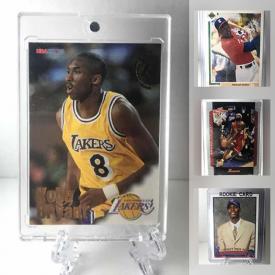 MaxSold Auction: This online auction features 1908's and 1990's Pro Sports All Star trading cards including Kobe NBA hoops rookie card, Michael Jordan baseball rookie, Lebron James second year Bowman 04-05, and the Chris Bosh rookie card, Baseball, Hockey, Basketball, including some complete sets and much more!