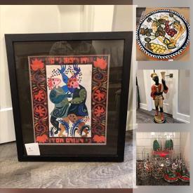 MaxSold Auction: This online auction features original artwork, hand tools, vintage maps, rattan boho chairs, MCM table, pet supplies, art glass and much more!