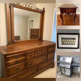 MaxSold Auction: This online auction features table lamps, China cabinets, framed wall art, leather furniture, TVs, Cedar chest, patio furniture, BBQ grill and much more!