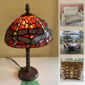 MaxSold Auction: This online auction features original artwork, patio furniture, fine china, stained glass lamp, dining room furniture, vintage dolls, small kitchen appliances, collectible teacups and much more!