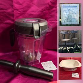 MaxSold Auction: This online auction features MCM serving ware, vitamix, vintage jewelry, vintage purses, art books, Artist Easel and much more!