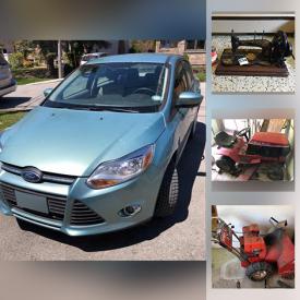 MaxSold Auction: This online auction features Ford Focus, Gold Sovereign Pendants, Diamond Rings, Coins, Sterling Jewelry, Collectible Teacups, Carvings, Pottery, Pet Supplies, Small Kitchen Appliances, Vintage Books, TV, Cameras, Sewing Machines, Fishing Gear, Power Tools, Yard Tools and much more!