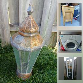 MaxSold Auction: This online auction features Garden decor including Planters, Gates, Barrels, Cement ornamentals, Metal signs, Lanterns, Sculptures. Yard & Garden grooming tools and supplies, Firepit, Sidewalk Chalkboard, Vintage washstands, Vintage chests, cabinets and hutch, Patio furniture and much more!