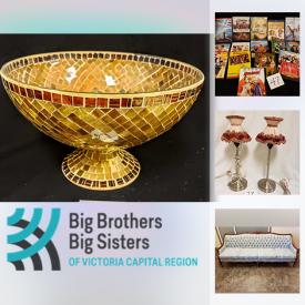 MaxSold Auction: This online auction features a turquoise plate set, metal gold mirror, champagne flutes, puzzles, vases, wood art frames, teacup, gold-rimmed mugs, coffee mugs, pottery teapot, framed elephant batik, natural wood decor, silverplated items, wooden cats, Belleek, mega blocks, mosaic bowl, decorative plates, small wooden table, bamboo canisters, table topper, fams, glassware, porcelain dolls, sofa, costume jewelry, wicker items and much more!