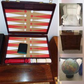 MaxSold Auction: This online auction features tools, boat model, prints, serving utensils, bar set, chair, decor, Coalport china, cutlery, sofa, ottoman, dresser, chair, cabinet, games, coolers, glass top sofa table and much more!