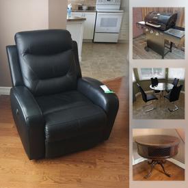 MaxSold Auction: This online auction features Royal Doulton, crystal ware, furniture such as table with chairs, power recliner, buffet with hutch, and Ethan Allen side tables, dishware, Char-Broil BBQ, cookware, wall art, Danby bar fridge, area rugs, lamps, Samsung Blu-Ray player and much more!