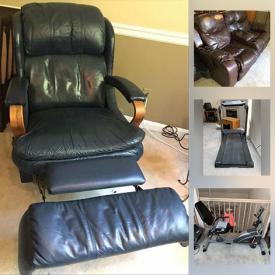 MaxSold Auction: This online auction features fine china, silver plate, 22k gold 42” LG TV, furniture such as dining table, dining chairs, bistro set, and reclining sofa, glassware, hand tools, power tools, small kitchen appliances, storage shelves, HP PC, exercise bike and much more!