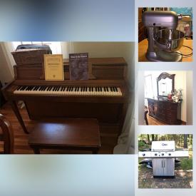 MaxSold Auction: This online auction features area rugs, Thomasville wall unit, collectible teacups, jewelry, leather furniture, patio furniture, Sleigh bedframe, sports cards, sports memorabilia, Small kitchen appliances, exercise equipment, bikes, kids golf clubs and much more!