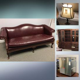 MaxSold Auction: This online auction features Kenmore refrigerator, NIB office chair, office desks, file cabinets, NIB vanity, leather sofa, and kitchen cart, electronics such as HP printers, HP PC, Dell PC, 36” Dynex TV and monitors, office supplies, small kitchen appliances, glassware, wall art, Skywalker drone, yard tools, shelving, file cabinets and much more!