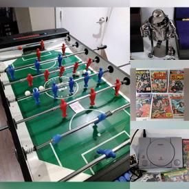 MaxSold Auction: This online auction features Open Box Items such as Computer Hardware, Home Security, Video Game System, Streaming Bundle, and LPs, Chandeliers, Star Wars, Garden Tools, Golf Clubs, Foosball Table, Comics, Jerseys, Watches, Men's, Women's & Kids Clothing and much more!