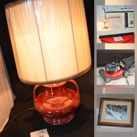 MaxSold Auction: This online auction features Scentsy Diffuser & Shades, Carnival Glass, Art Glass, Vintage Music Boxes, Pet Supplies, Generator, Lawnmower, Outdoor Tools, Perfume Bottles, Sewing Machine, Power Tools, Vintage Cast Iron, Vintage Pottery and much more!