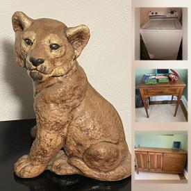 MaxSold Auction: This online auction features MCM furniture, collectible plates, Blue Mountain pottery, vintage China, vintage costume jewelry, vintage carnival glass, Downhill skis, exercise machine, washer & gryer and much more!