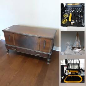 MaxSold Auction: This online auction features Art Glass, Vintage Ceramic Vases, Stamps, Small Kitchen Appliances, Cedar Chest, Gold Clubs, Hand Tools, Camping Supplies, Upright Freezer and much more!
