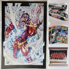 MaxSold Auction: This online auction features Signed Superhero Artwork, Transformers, Signed Movie Photos, Action Figures, Comics, Die-Cast Nascar Cars, Pokemon Cards, PEZ Dispensers and much more!