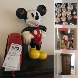 MaxSold Auction: This online auction features collectibles such as Disney, Coca-Cola, vintage china, sterling silver, crystal ware, furniture such as dining table, china cabinet, armoire, and dresser, dishware, wall art, handbags, costume jewelry, iPod and much more!