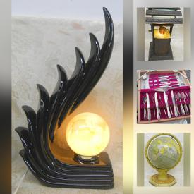 MaxSold Auction: This online auction features Murano Art Glass, Signed Original Art & numbered Prints, Art Deco & MCM decor, Cloisonne, Stained Glass art, Bakelite Buttons, Carnival Glass, Carved wood Sculptures, Artisan Pottery, Aquarium Glow lights and much more!