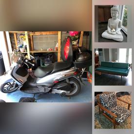 MaxSold Auction: This online auction features Piaggo Scooter, Yamaha Guitar, Sohmer & Co. Piano, MCM Furniture, MCM Office Furniture, Lamps, Area Rugs, Bose System, Le Creuset Cookware, Doll House, Outdoor Play House, Outdoor Furniture, Signed Art, Gardening, Tools, Tool Boxes and much more.