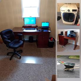 MaxSold Auction: This online auction features a generator, power washer, vacuums, lamps, bookcase, printer and briefcase, office items, vintage Hitachi TV, media cabinet, wall clocks, washer and dryer, Whirlpool refrigerator, tools, gravity chairs, chair, wheelbarrow and much more!