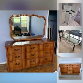 MaxSold Auction: This online auction features Lamps, Adjustable Bed, Refrigerator, Stove, Small Kitchen Appliances, Framed Wall Art, Wedgwood China, Vintage Baseball Glove, Costume Jewelry, Cedar Chest and much more!