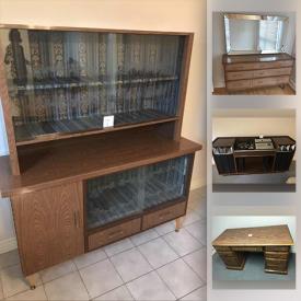 MaxSold Auction: This online auction features vintage & retro Furniture, MCM furniture and decor, Electrophonic Stereo console, Murano glass bowl, Small Kitchen Appliances and Food Prep Gadgets, Electronics, Artwork, Tupperware, TVs, Rugs, Mobility aids, Cookware and much more!