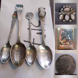 MaxSold Auction: This online auction features jewelry, coins, sterling spoon, engagement rings, comics, autographed albums, BSA memorabilia, vintage books, office supplies, hand & power tools and much more!