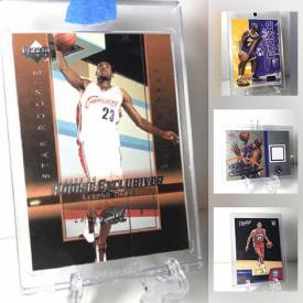 MaxSold Auction: This online auction features Sports Trading Cards such as Kobe, LeBron, Jordan, Shaq, Charles Barkley, Scottie Pippen, Tyler Herro and much more.