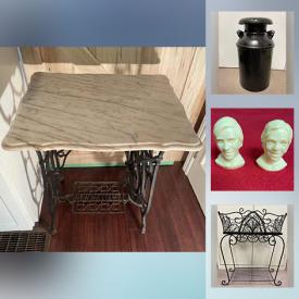 MaxSold Auction: This online auction features Nino Parrucca Collector Plate, Chalkware Wall Art, MCM Lighting, Collectible Teacups, Stain Glass, New jewelry, Weigh Scale and much more!