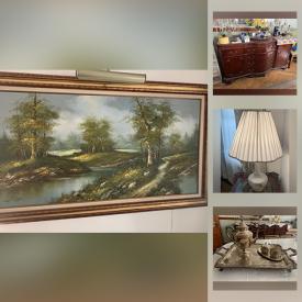 MaxSold Auction: This online auction features Solid wood furniture, Refrigerator, Cedar Chest, an Accordion, Electric fireplace, Crystal Lamps, Silverplate Serving set, Buffet, Armoire, Cabbage Patch Doll and much more!