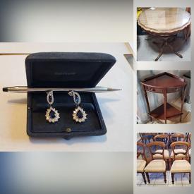 MaxSold Auction: This online auction features Samsung Galaxy watch, costume jewelry, sterling silver, Swarovski pendant, 14k white gold ring, side tables, IKEA chair, antique balloon chairs, Biocube aquarium, and much more!