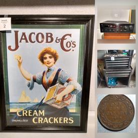 MaxSold Auction: This online auction features Vintage Lithographs, Coins, Audio Equipment, Fishing Gear, Toys, Non-Sports Cards, Hand & Power Tools, Art Pottery, Watch and much more!