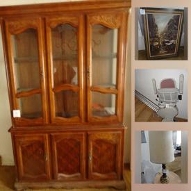 MaxSold Auction: This online auction features China Cabinet, Wall Art, Stair Lift, Antique Armoire and much more!