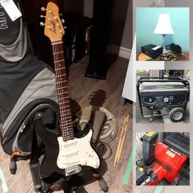 MaxSold Auction: This online auction features Snow Blower, Patio Furniture, Compressor, Power Tools, Outboard Motors, Pressure Washer, Motorcycle Lift Table, Large Power Tools, Guitar, Fishing Gear, Small Kitchen Appliances, Beach Toolbox, Telescope. Model Trains and much more!