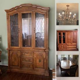 MaxSold Auction: This online auction features Solid Wood Dining Room Furniture, Faux Fireplace, Bistro Table, Chandelier and much more!