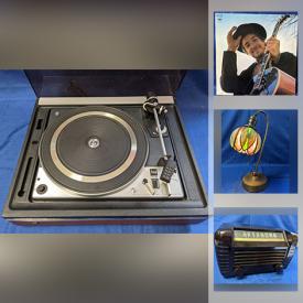 MaxSold Auction: This online auction features antique and vintage electronics, lamps, books, art glass, collectibles, musical instruments and accessories, books, records and much more.