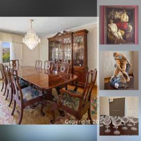 MaxSold Auction: This online auction features Henredon Furniture, Waterford Crystal, Collectors Plates, Vintage Wooden Pipes, Collectible Teacups, Asian Inspired Chifforobe, Outdoor Furniture, Vintage Teapot From India, Art Glass, Star Wars Collectibles, Vintage Toys and much more!