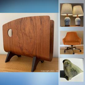 MaxSold Auction: This online auction features art Glass, Teak Furniture, Golf Clubs, Inuit Soapstone Carving, Art Pottery, Sports Cards, Children's Books, Sports Equipment, Stereo Equipment, Video Games and much more!