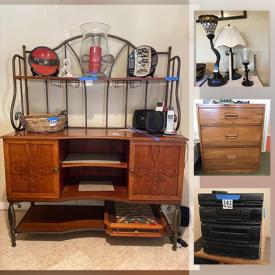 MaxSold Auction: This online auction features Curio cabinet, stereo system, star trek VHS, crystal chandelier, Michelle Obama inauguration doll, outdoor furniture, sinks and much more!