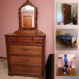 MaxSold Auction: This online auction features vintage furniture, antique furnitue, stools, chairs, artwork, sewing notions, hospital bed, electronics, tools, workbench and much more.