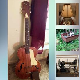 MaxSold Auction: This online auction features artwork, vintage furniture, vintage Radios, vintage sewing machines, ceiling fans, shop vacs, power tools, heaters, gardening, vintage cast iron, guitar, doll house, vintage die cast toys and much more.