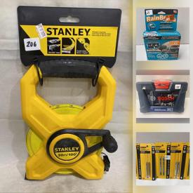 MaxSold Auction: This online auction features New in Packaging hand tools such as saw blades, drill bits, clamps, wrenches, and New Packages of hand soap, New items such as polo shirts, Active Fleece jackets, lightweight jackets, Industrial clear plastic bags and much more!