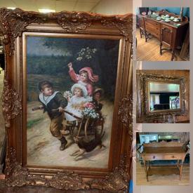 MaxSold Auction: This online auction features Rugs, English Mahogany Cabinet, Collectible Teacups, Grandfather Clock, Trisha Romance Figurines, Yard Tools, Hand Tools, Granite Pieces, Vintage Tools, Porcelain Dolls, Vintage Clocks and much more!