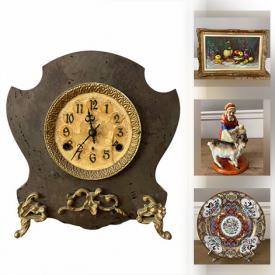 MaxSold Auction: This online auction features Mantle Clock, Royal Doulton Figurine, Beer Steins, Wall Art, Asian Statues, Art Pottery, Flambe Pitcher, Stone Carvings and much more!