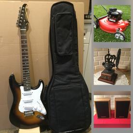 MaxSold Auction: This online auction features 14K Gold Pendant, 925 Silver Bracelet, MASTERCRAFT Mitre Saw, Kettlebells, Signed Original Painting, JVC FS-5000 Mini System, Broadstone Gazebo FRAME, Kitchen items, pine cabinet and much more!