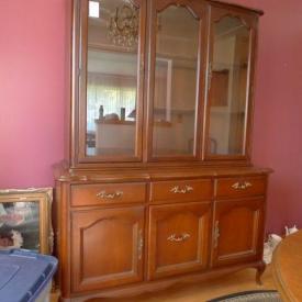 MaxSold Auction: 2008 Ford Focus,Harden Love Seat,Gibbard China Cabinet,	Mahogany Double Drop Leaf Side Table,Mahogany Drum Table,Highboy Dresser,Ceramic Basin and Pitcher,YardWorks Weed Eater,JVC TV,Collection of Keirstead Prints 