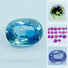 MaxSold Auction: This online auction features gemstones such as sapphires, green tourmaline, garnets, moonstones, peridots, citrines, emeralds, black onyx, amethysts, Padparadscha Sapphire and more!